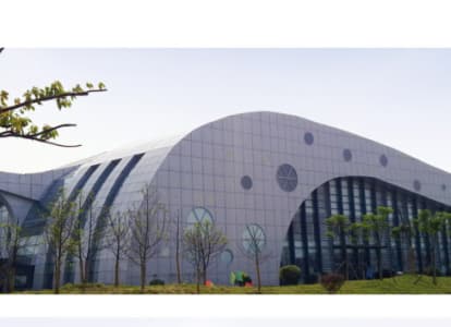 蛟河会议中心外景网架工程